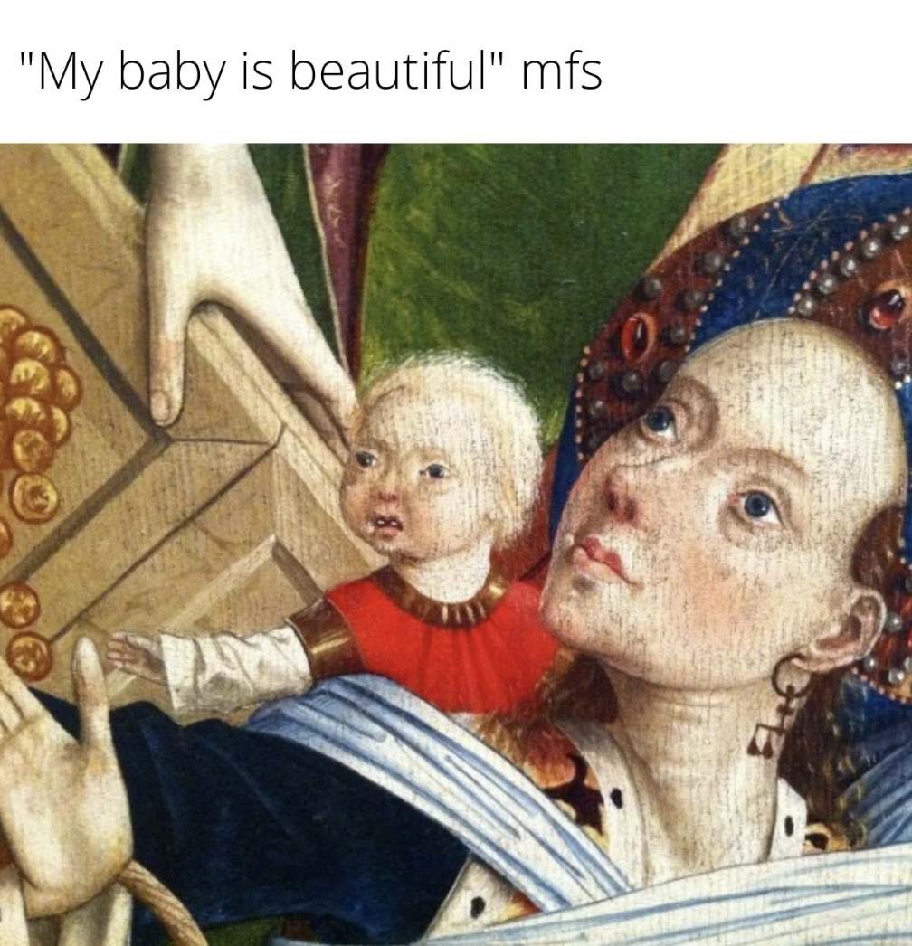 painting - "My baby is beautiful" mfs